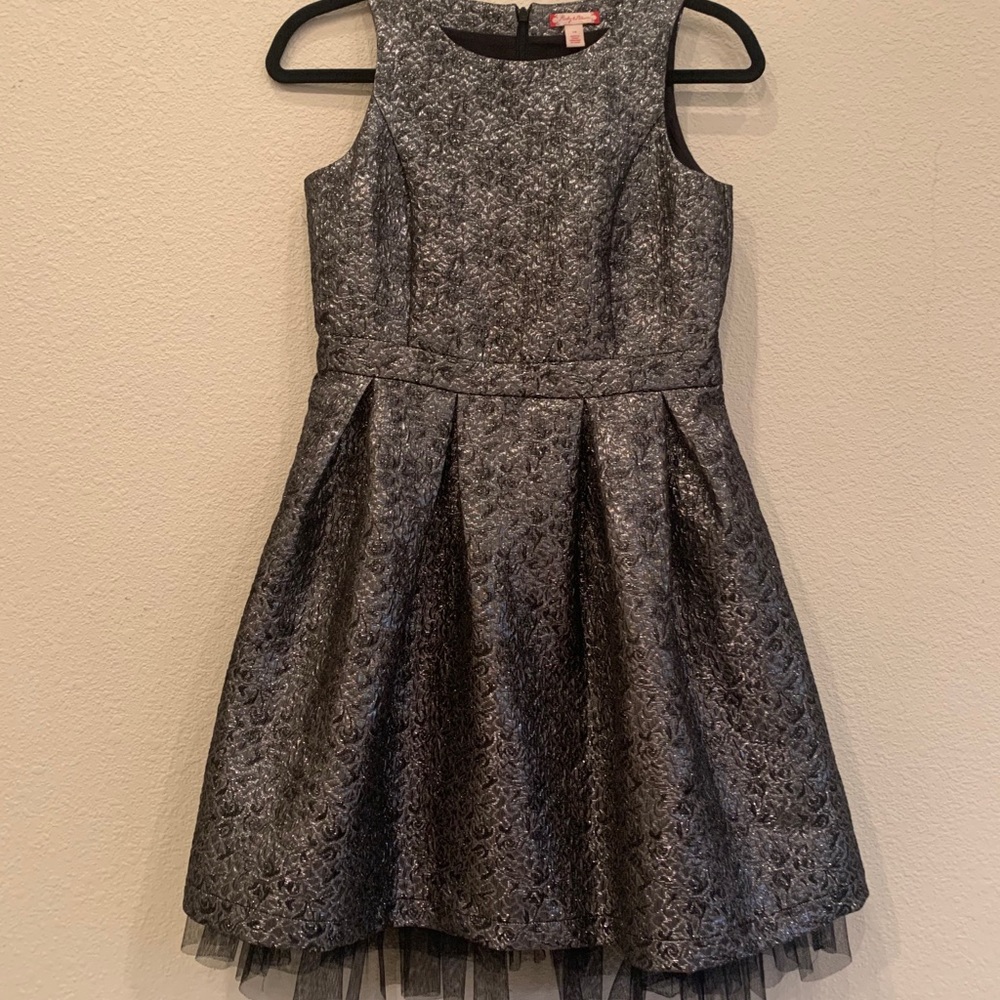 silver dress